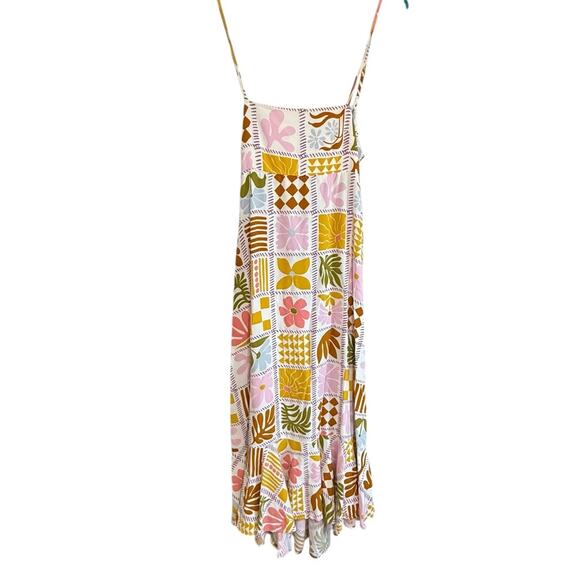 Paper Heart Medium Maxi dress Floral Cut Out Back Anthropologie Resort Midi - Picture 4 of 9